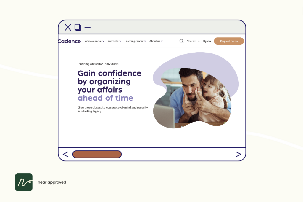 Cadence Cares Website - Online Legacy Planner