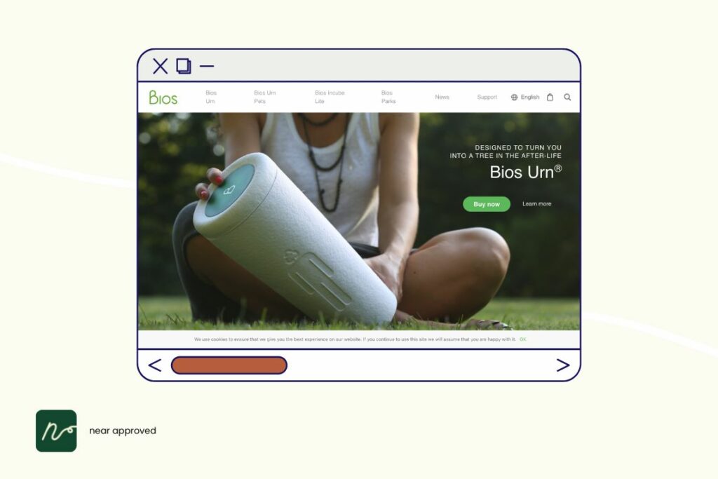 Bios website -The world's first biodegradable urn designed to turn you into a tree in the after-life